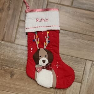 Pottery Barn Dog Stocking